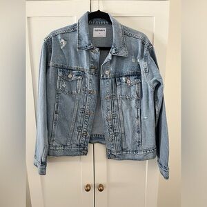 Light wash denim jacket